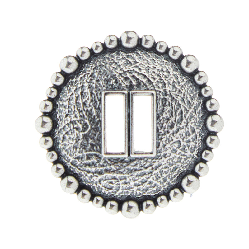 Rino Inc 1 /2in Hammered Dot Border Slotted Concho