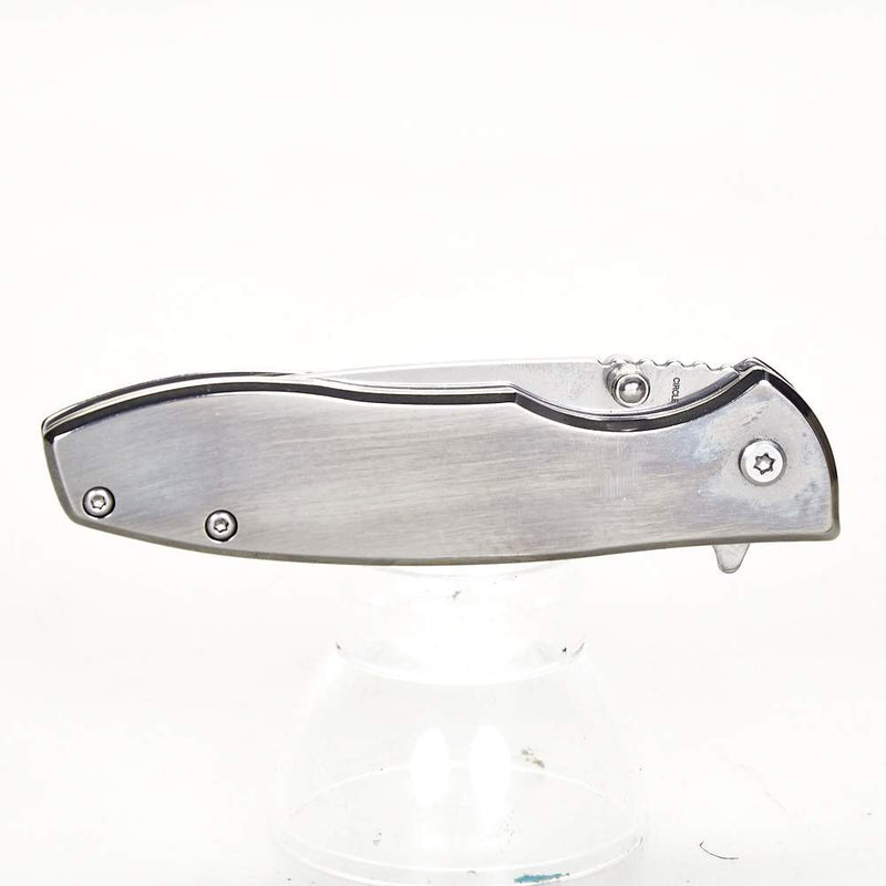 Western Fashion Circle SH Stainless Steel Roping Knife w/Clip CSH-573SS