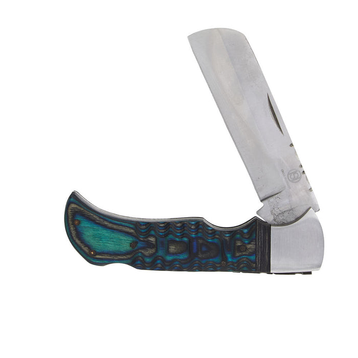 Western Fashion Circle SH Cutlery Blue & Black Castration Knife with Sheath