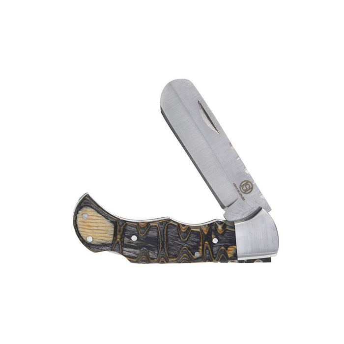 Western Fashion Circle SH Cutlery White And Black Bone Castration Knife With Sheath