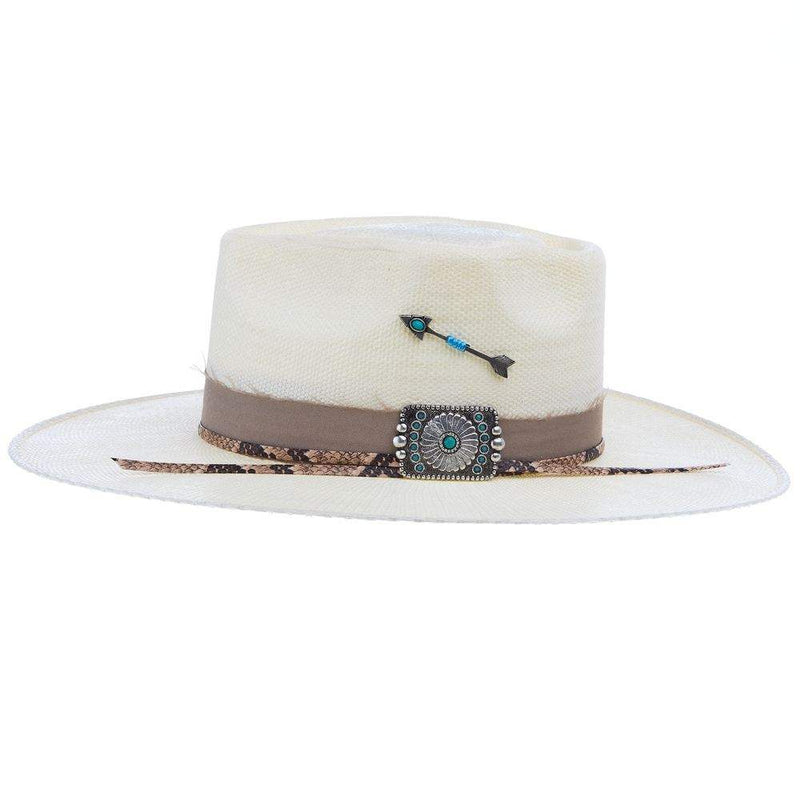 Charlie 1 Horse C1H Spear Point Precreased 4in Brim Straw