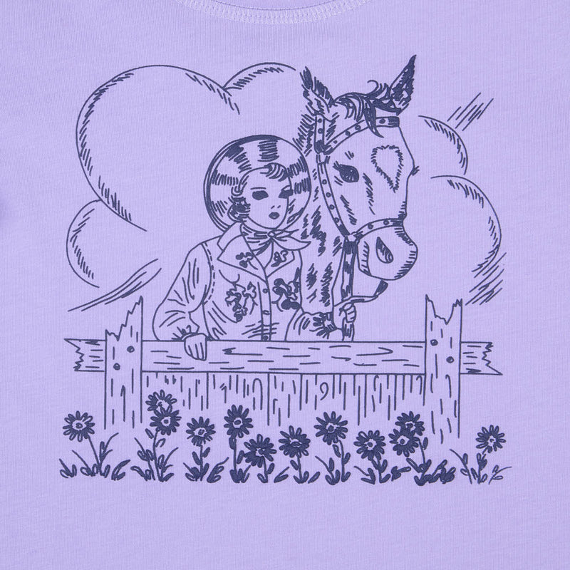 Cruel Denim Girl's Lilac Cowgirl Tee Shirt