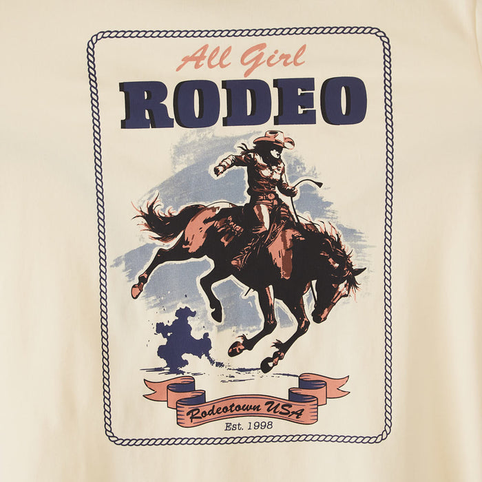 Cruel Denim Women's All Girl Rodeo White Tee Shirt