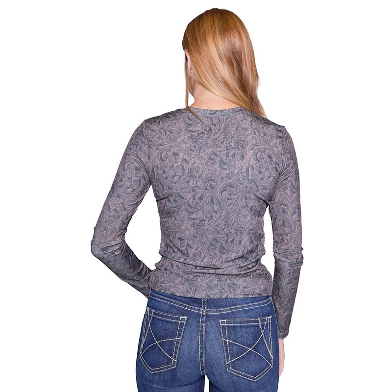 Cruel Denim Women's Brown Sublimation Print Shirt