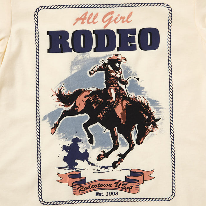 Cruel Denim Girl's Cream All Girl Rodeo Tee Shirt