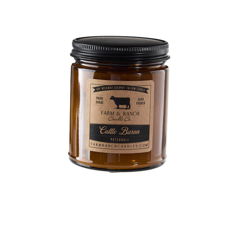 Farm & Ranch Candle Co 7oz Cattle Baron Candle