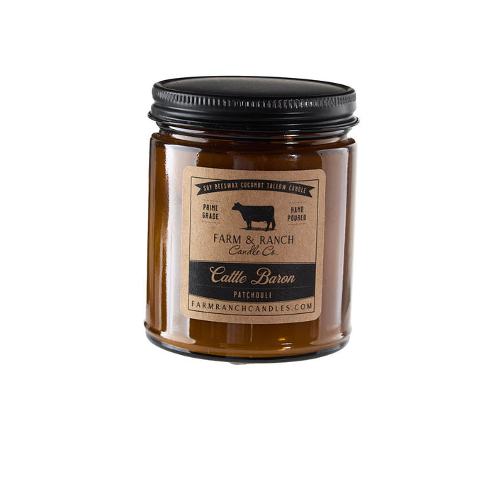 Farm & Ranch Candle Co 7oz Cattle Baron Candle
