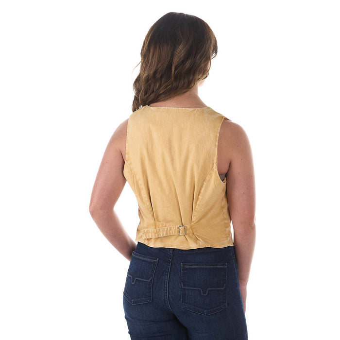Cruel Denim Women's Gold Smile Pocket Fashion Vest