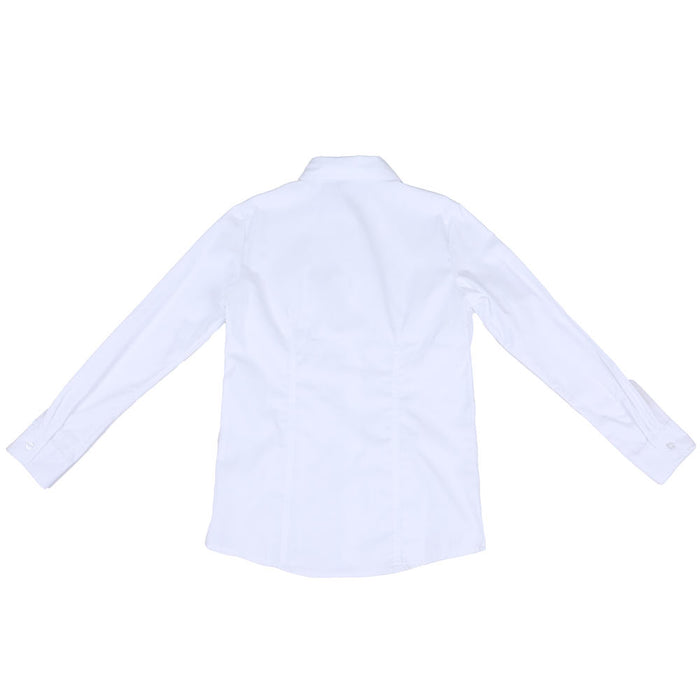 Cruel Denim Girl's White Solid Long Sleeve Shirt