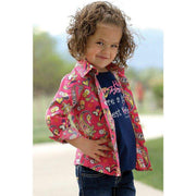Cruel Girl Girl Little Girl's Pink Paisley Long Sleeve Snap Shirt