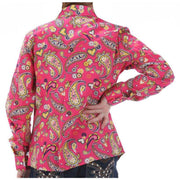 Cruel Girl Girl Little Girl's Pink Paisley Long Sleeve Snap Shirt