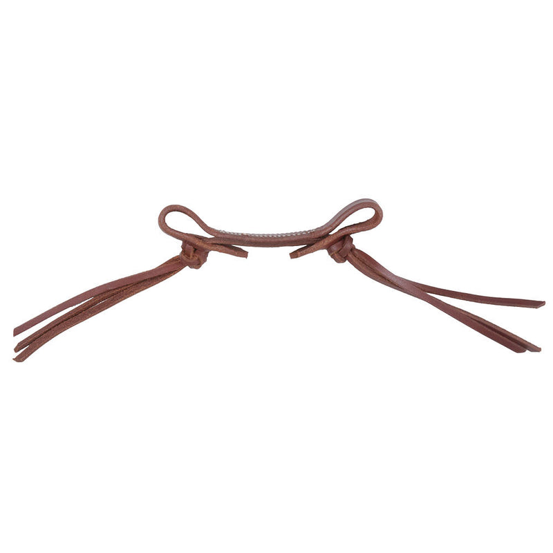 NRS Heavy Oiled Leather Pineapple Knot Curb Strap