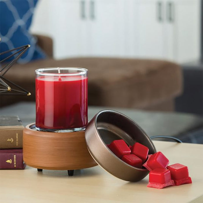 Candle Warmer`S 2 Classic Pewter Walnut Warmer