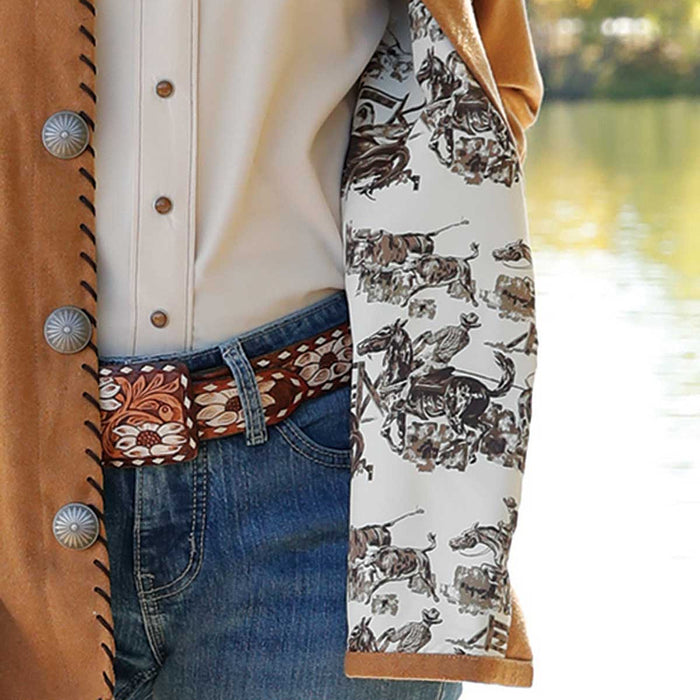 Cruel Denim Women's Brown Tweed Shirt Jacket