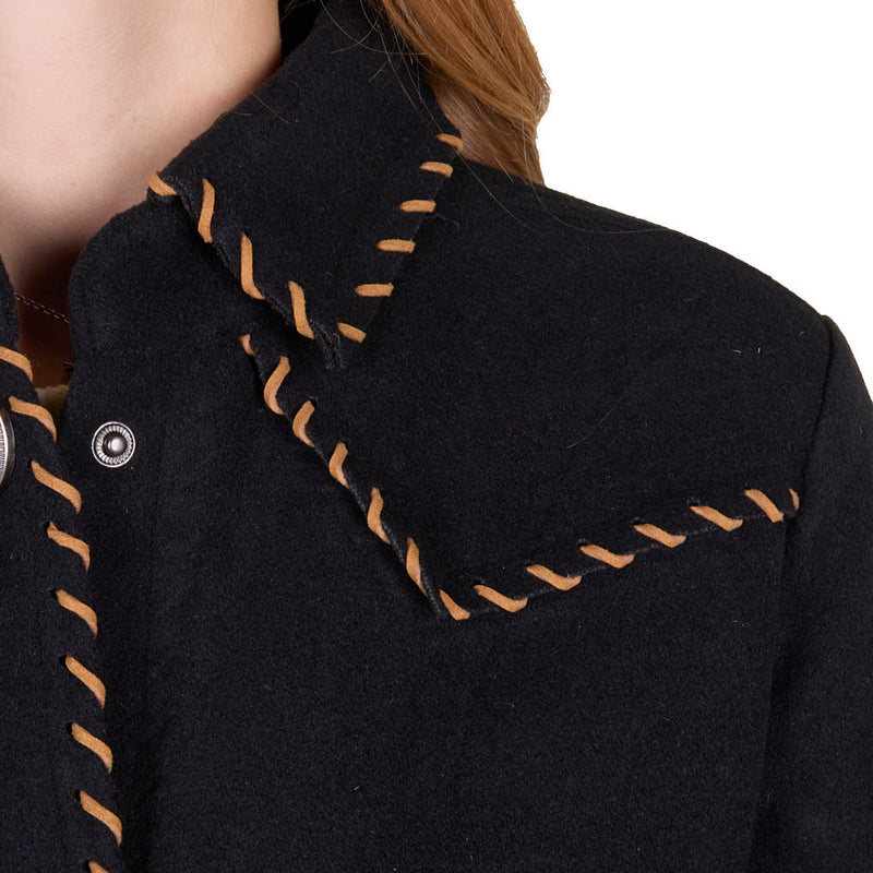 Cruel Denim Women's Black Shirt Jacket