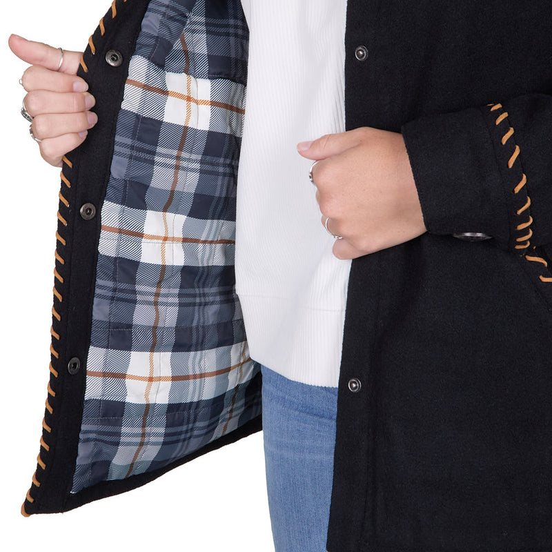 Cruel Denim Women's Black Shirt Jacket