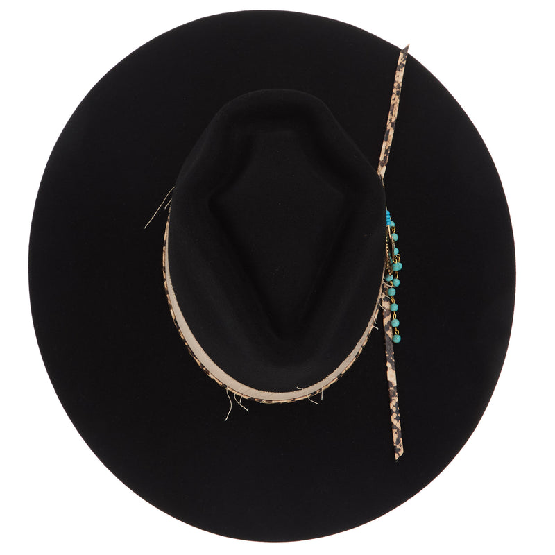 Charlie 1 Horse C1H Black Lucky Me Lainey Wilson 4 in. Brim Fashion Hat