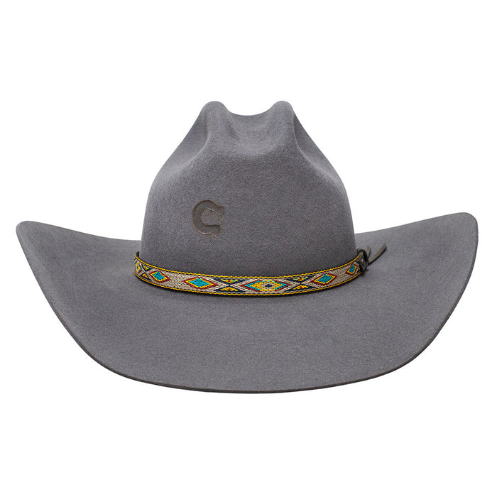 Charlie 1 Horse Run Away Grey 4in Brim Precreased Felt Hat