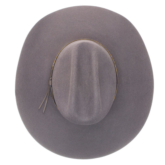 Charlie 1 Horse Run Away Grey 4in Brim Precreased Felt Hat