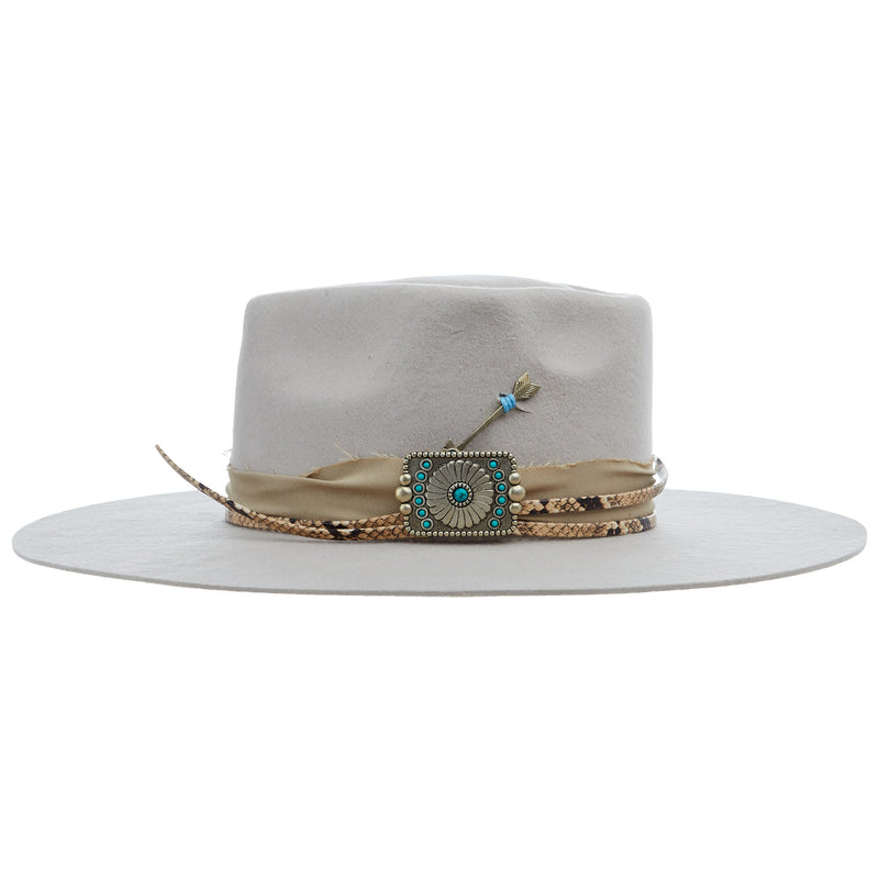 Charlie 1 Horse Spearpoint Silverbelly 4in Brim Fashion Hat