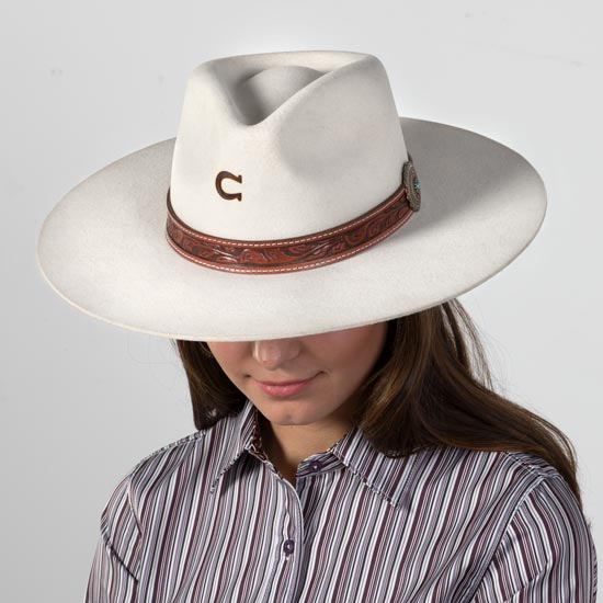 Charlie 1 Horse C1H Ivory White Sands 3 3/4in. Brim Felt Fashion Hat