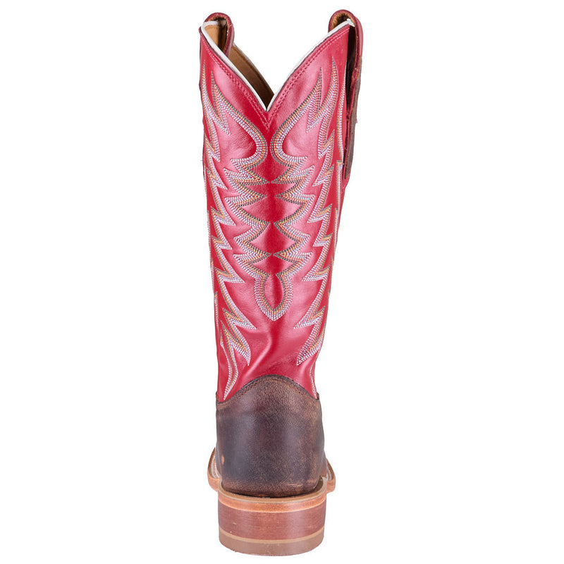 Justin Boot Company Men's Pocatello Tan Camel Vamp 13in Red Top