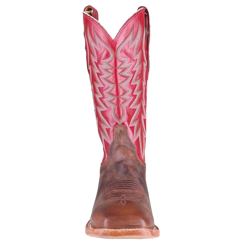 Justin Boot Company Men's Pocatello Tan Camel Vamp 13in Red Top
