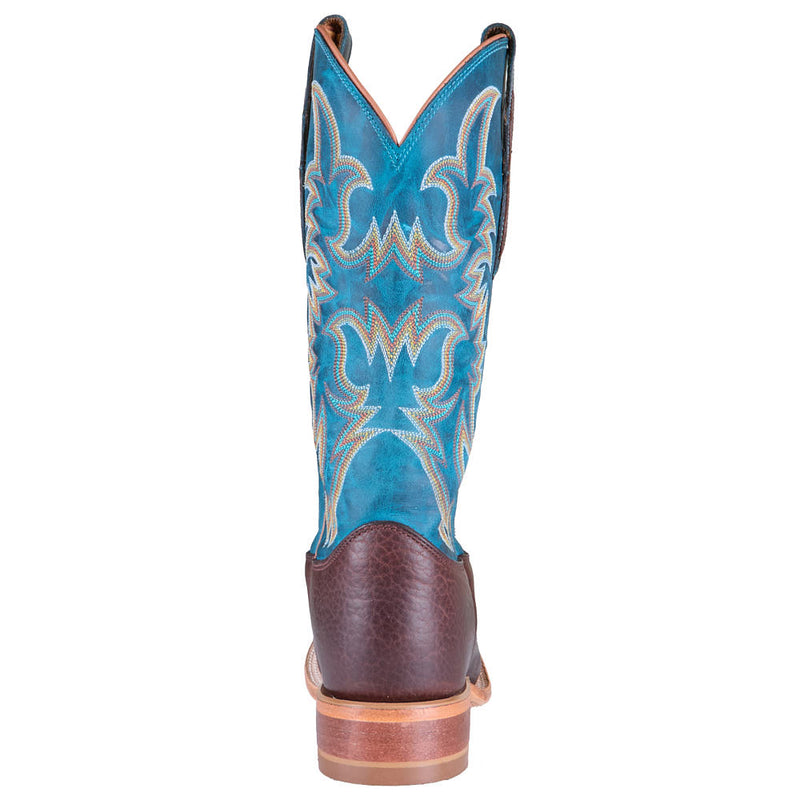 Justin Boot Company Men's Braxton Brown American Bison 13in Blue Top