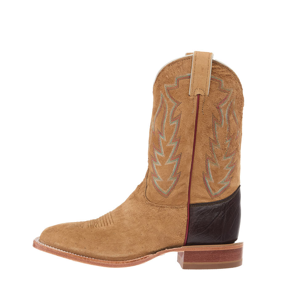Justin Boot Company Men's CPX Tan Sueded Smooth Quill Ostrich Vamp 11i