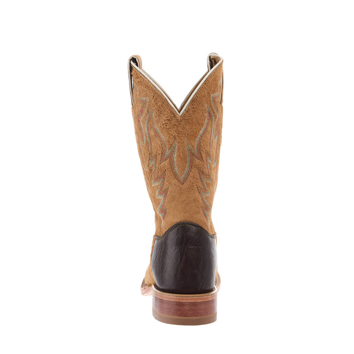 Justin Boot Company Men's CPX Tan Sueded Smooth Quill Ostrich Vamp 11in Matching Top
