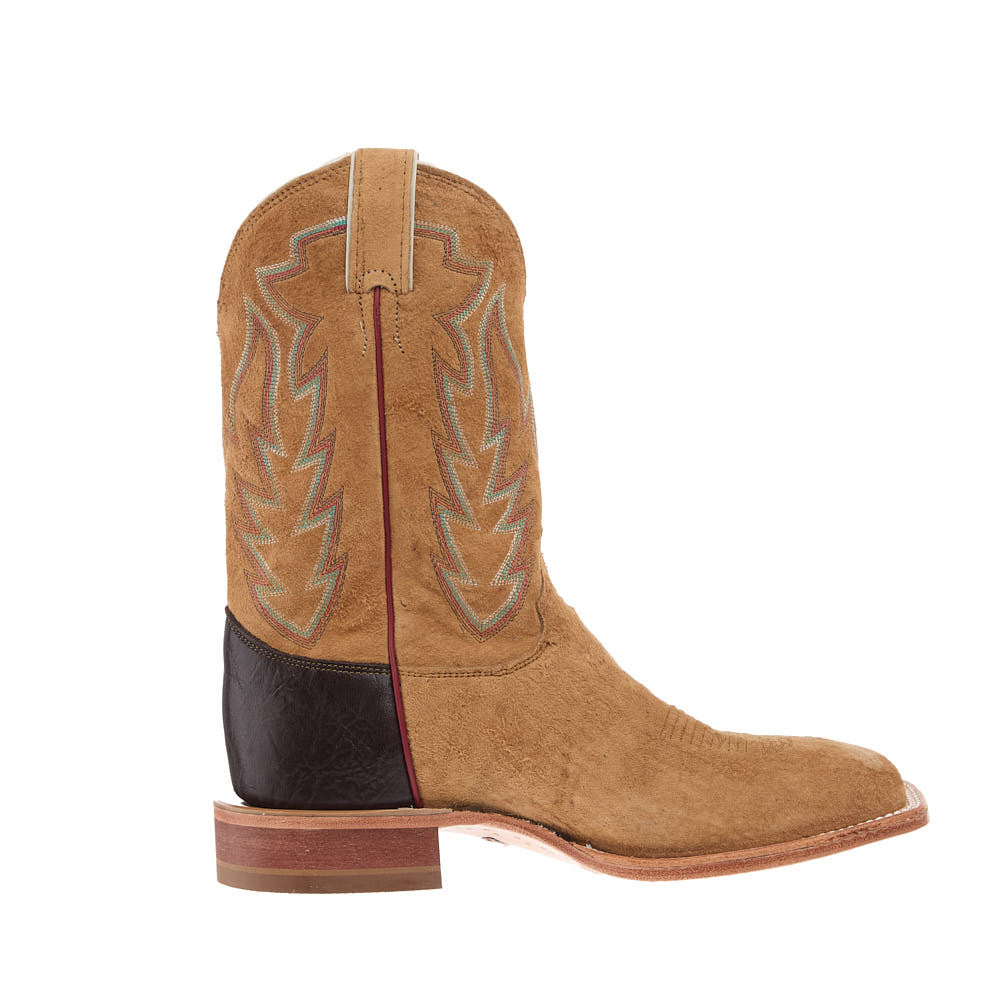 Justin Boot Company Men's CPX Tan Sueded Smooth Quill Ostrich Vamp 11i