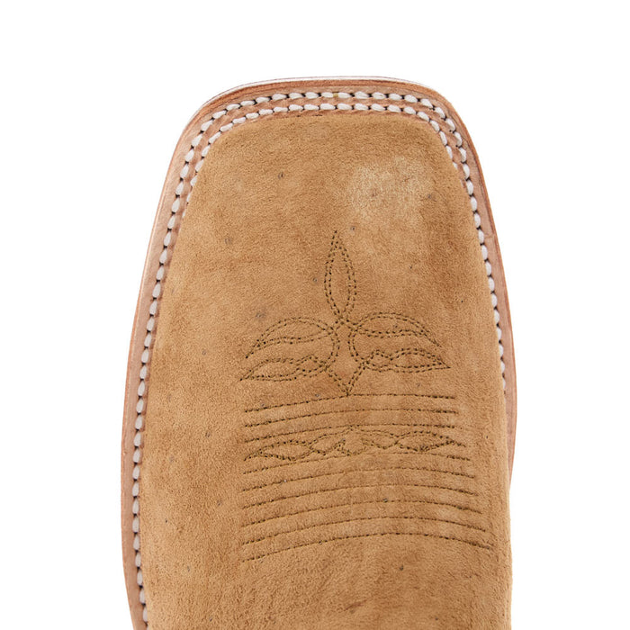 Justin Boot Company Men's CPX Tan Sueded Smooth Quill Ostrich Vamp 11in Matching Top