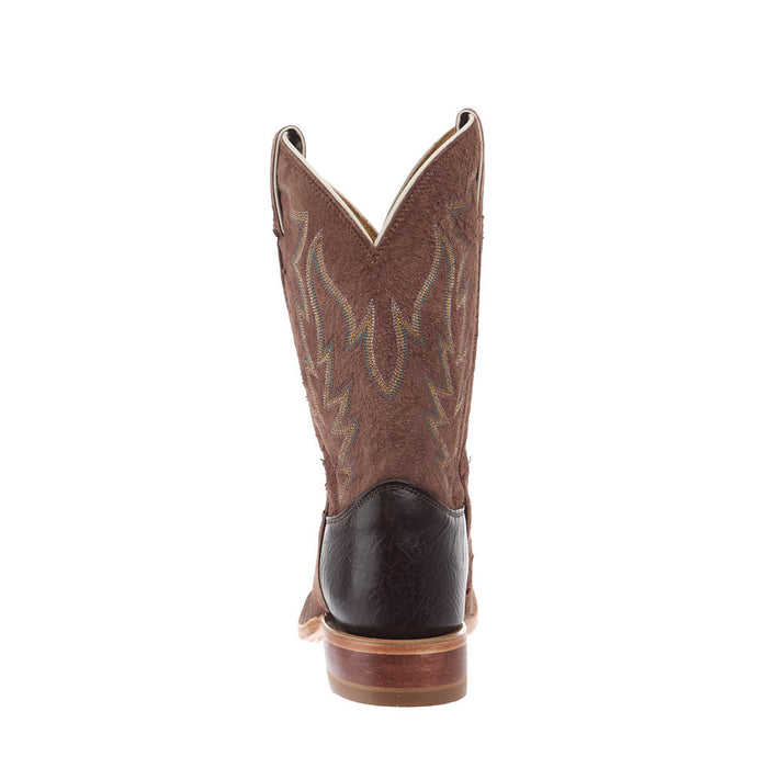 Justin Boot Company Men's CPX Brown Sueded Smooth Quill Ostrich Vamp 11in Matching Top