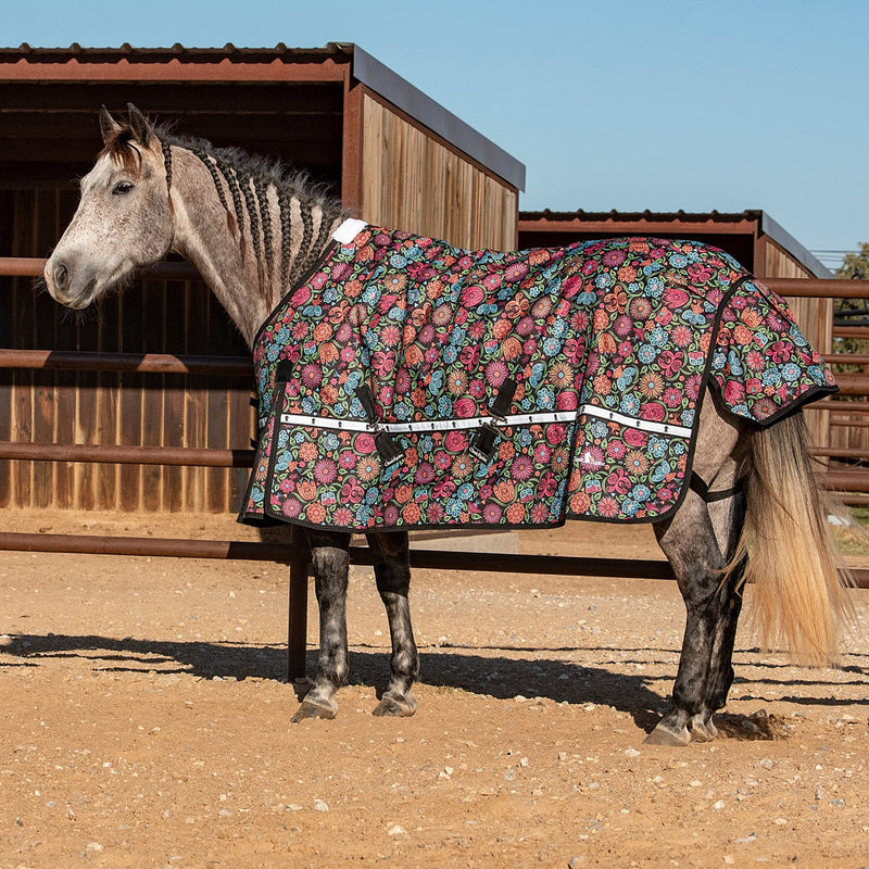 Classic Neon Flower 5k Trainer Winter Horse Blanket