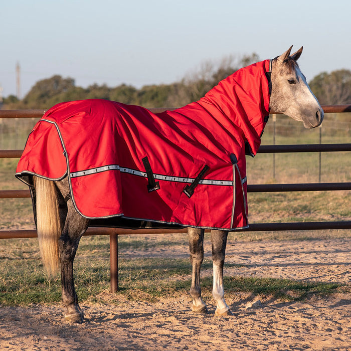 Classic Cardinal Red 5K Trainer Hooded Winter Blanket