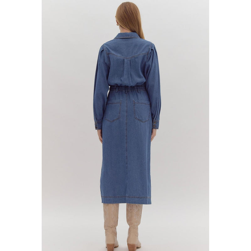 Entro Women's Denim Midi Shirt Dress — NRS