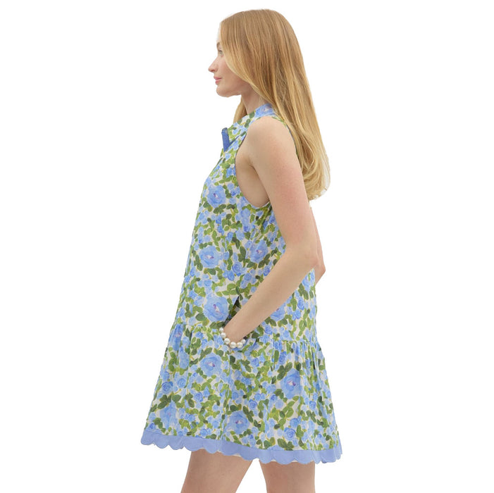 entro blue dress Zipper Black Midi Dress by Entro M main image 1