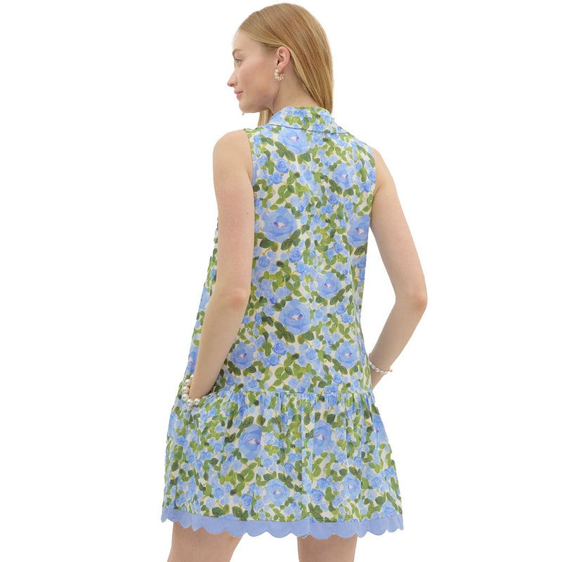 Entro Women's Blue Print Dress