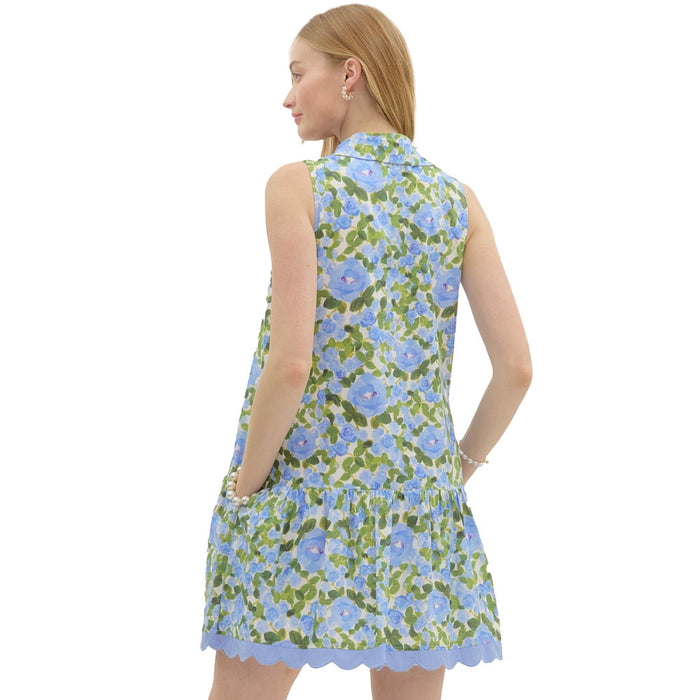 Entro Women's Blue Print Dress