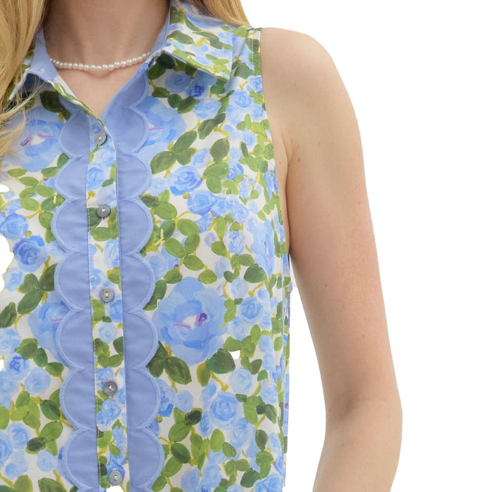 Entro Women's Blue Print Dress