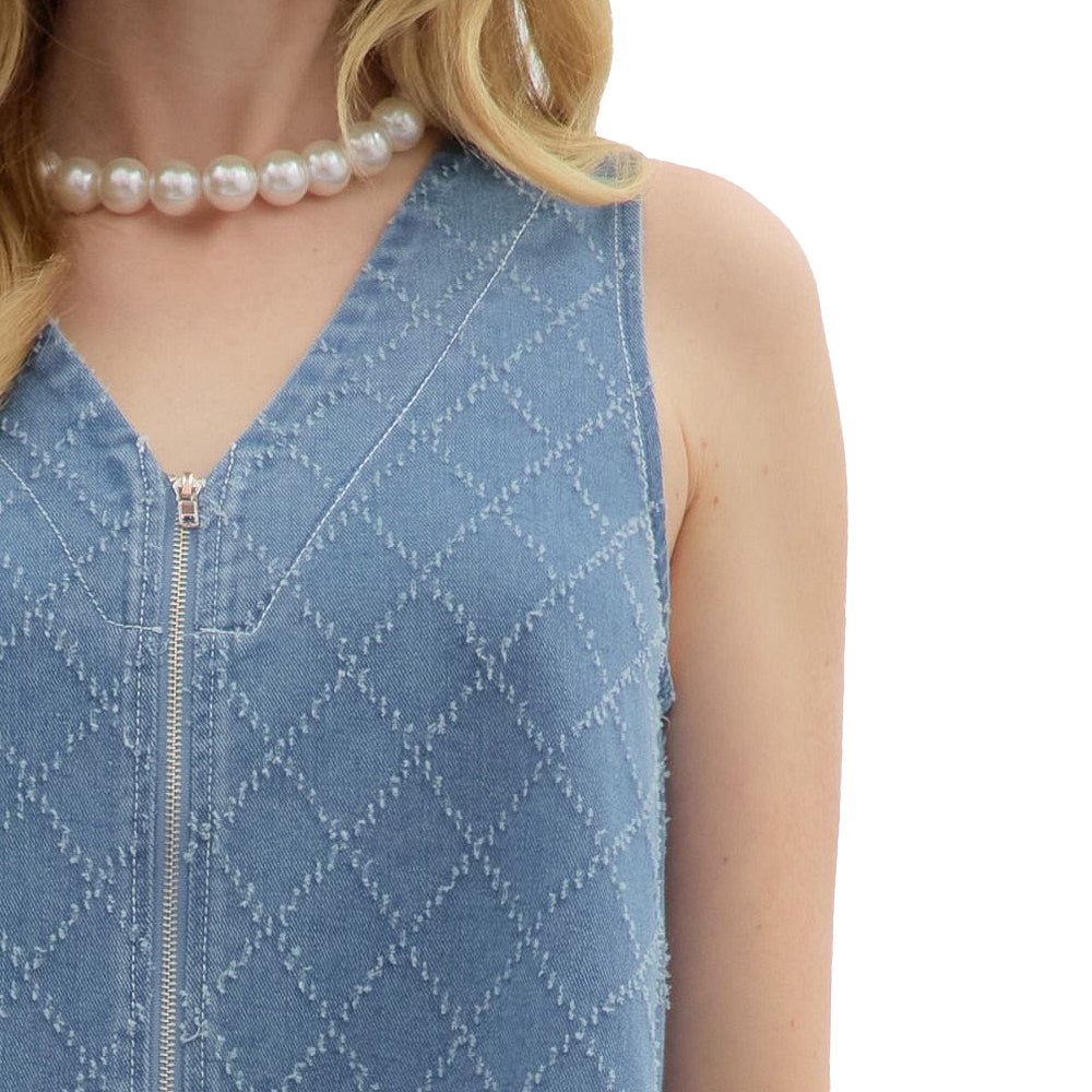 Entro Women's Denim Sleeveless Dress