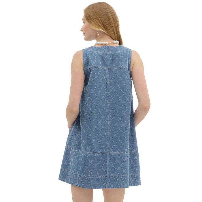 Entro Women's Denim Sleeveless Dress
