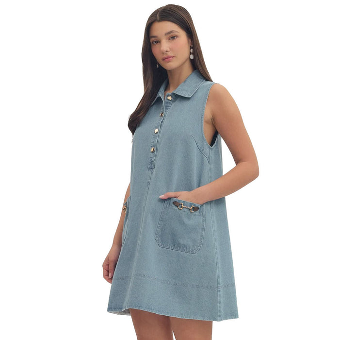 Entro Women's Light Blue Fashion Dress