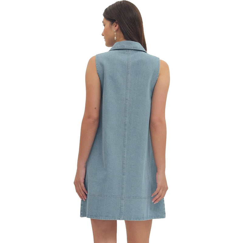 Entro Women's Light Blue Fashion Dress