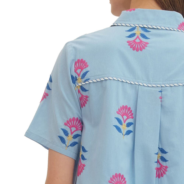 Entro Women's Chambray Mini Dress