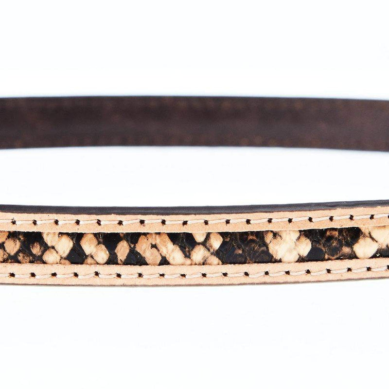 MF Natural Snake Skin Hat Band