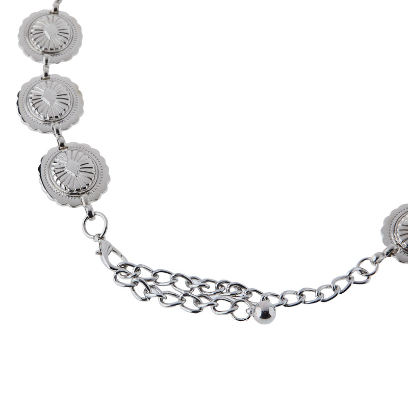 M+F Silver Concho 1 in. Hat Band