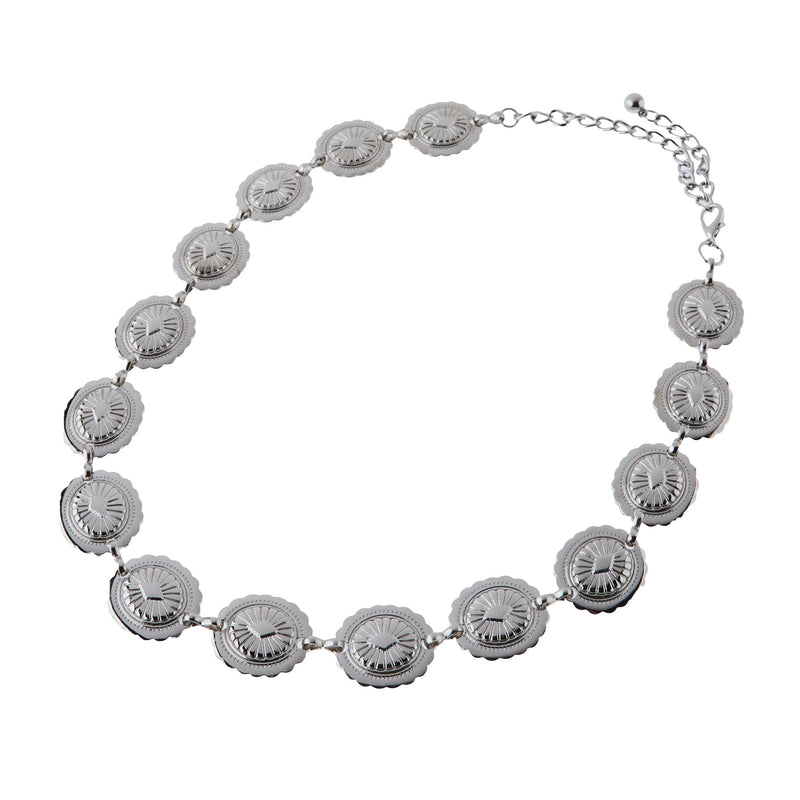 M+F Silver Concho 1 in. Hat Band