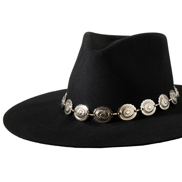 M+F Silver Concho 1 in. Hat Band
