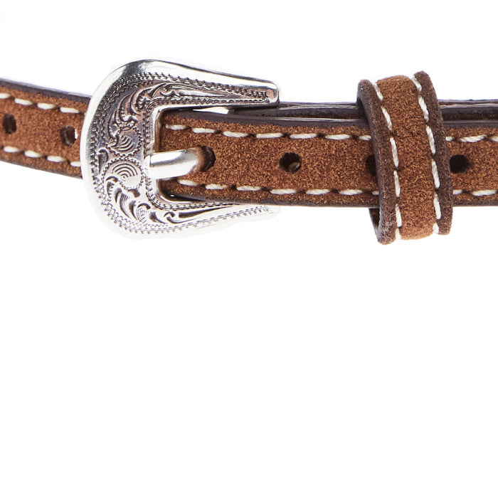 Tan Roughout Boot Stitch Hat Band